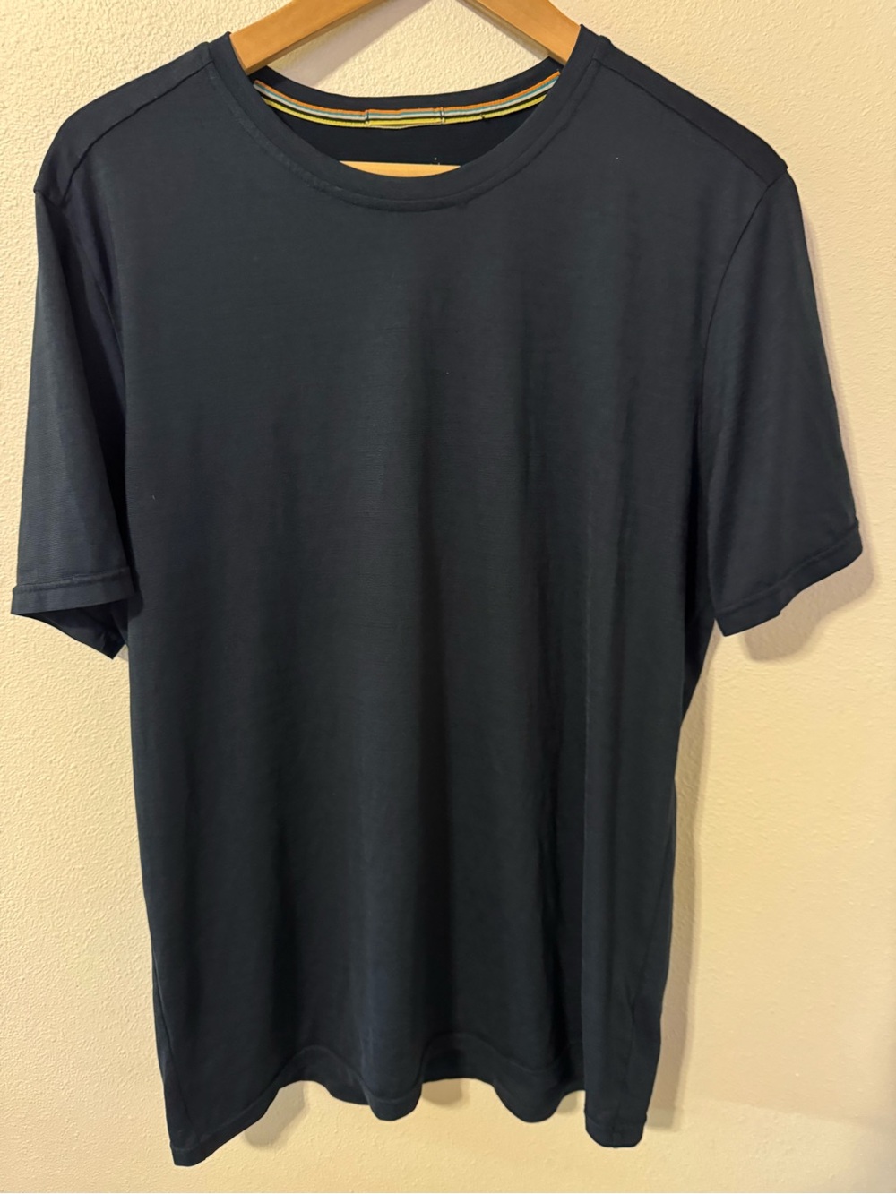 Smartwool Merino Sport 150 T-shirt Navy Short Sleeve Crewneck Base Layer-Large
